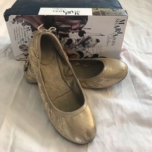 Cole Haan Gold Ballet Flat